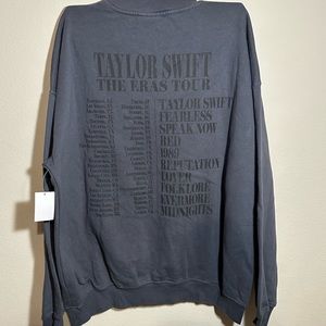 Taylor Swift Eras Tour Blue Crewneck XL